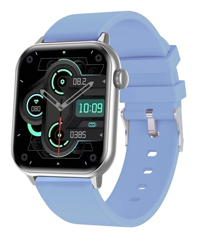 Trevi T-FIT 201A Smartwatch with Wireless Calling, Large AMOLED Display 1.85 Inches Always On, Fitness Tracker with Physical Activity Control/Wellness Control, Sleep Monitor, Waterproof IP67, Purple