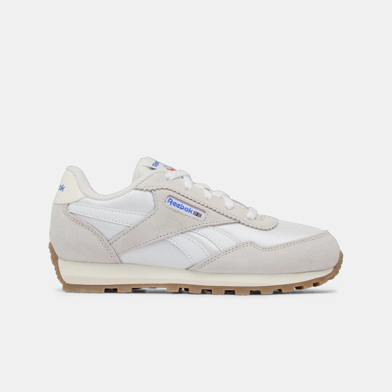 Reebok Classic AZ Trainers, White/Luxe Grey/Chalk, 36.5 EU / 3.5 UK, White Luxe Grey Chalk, 4 UK