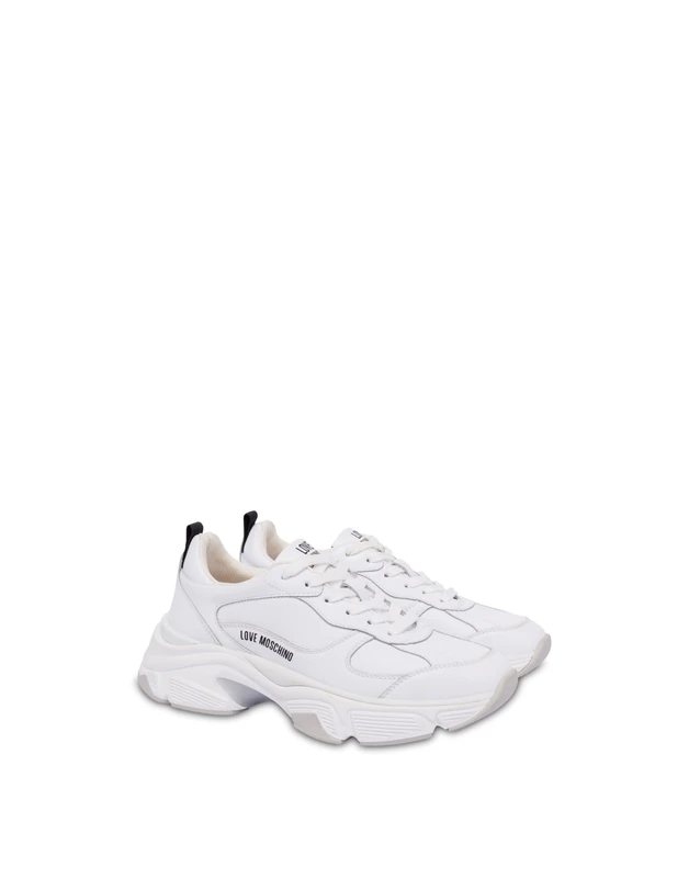 Love Moschino Women Ja15246g1nia0100 Sneaker, White, 5 UK