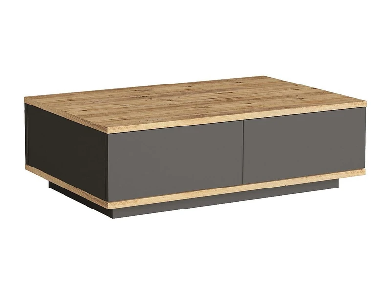 Hanah Home Stylish Coffee Table, Atlantic Pine & Anthracite, 90 x 60 x 28.6 cm, 100% Melamine Coated Particle Board, 18 mm Thick, Modern Design for Living Spaces