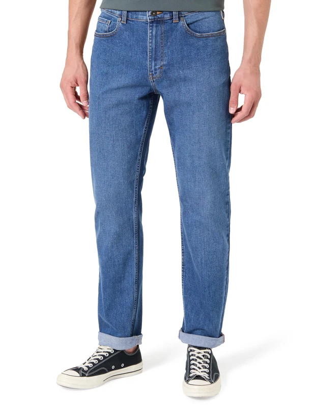 Napapijri Men's Lapins Denim Casual Pants, Medium Blue, 30 W