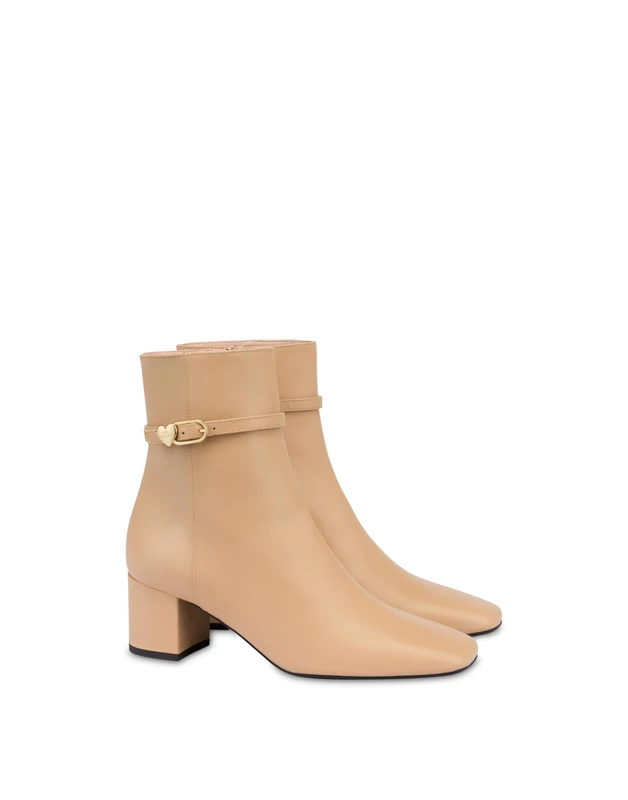 Love Moschino Women Ja21075g1nia0104 Ankle Boot, Beige, 4 UK