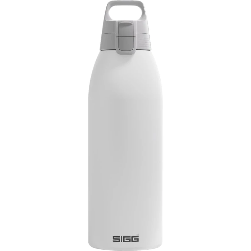 Sigg - Insulated Water Bottle - Shield Therm White- Suitable For Carbonated Beverages - Leakproof - Dishwasher Safe - BPA Free - 90% Recycled Stainless Steel - 1.5L