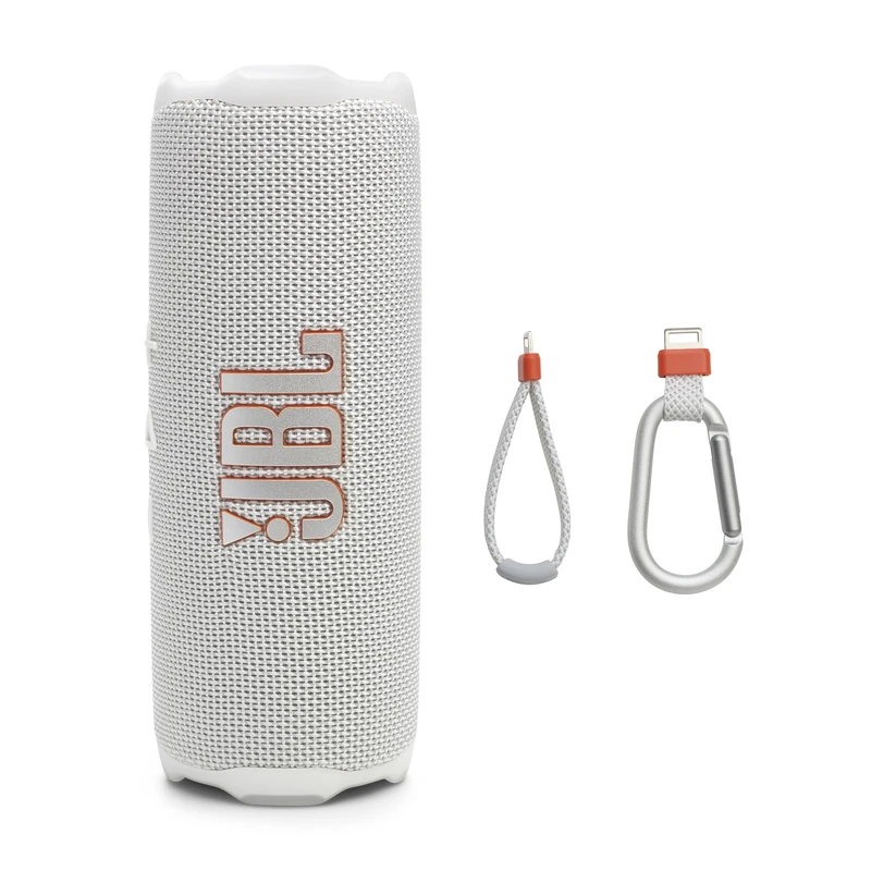 JBL Flip 7 Portable Bluetooth Speaker, Waterproof and Drop-Proof - White