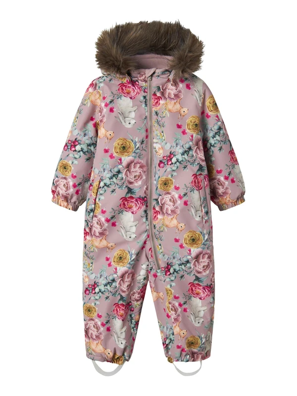 NAME IT Girl Snowsuit SNOW10, Woodrose 1, 98