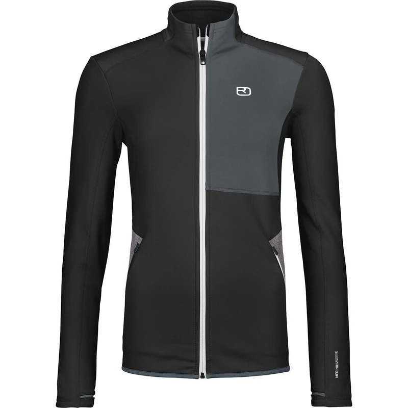 ORTOVOX FLEECE JACKET W, 86977, black raven, XS