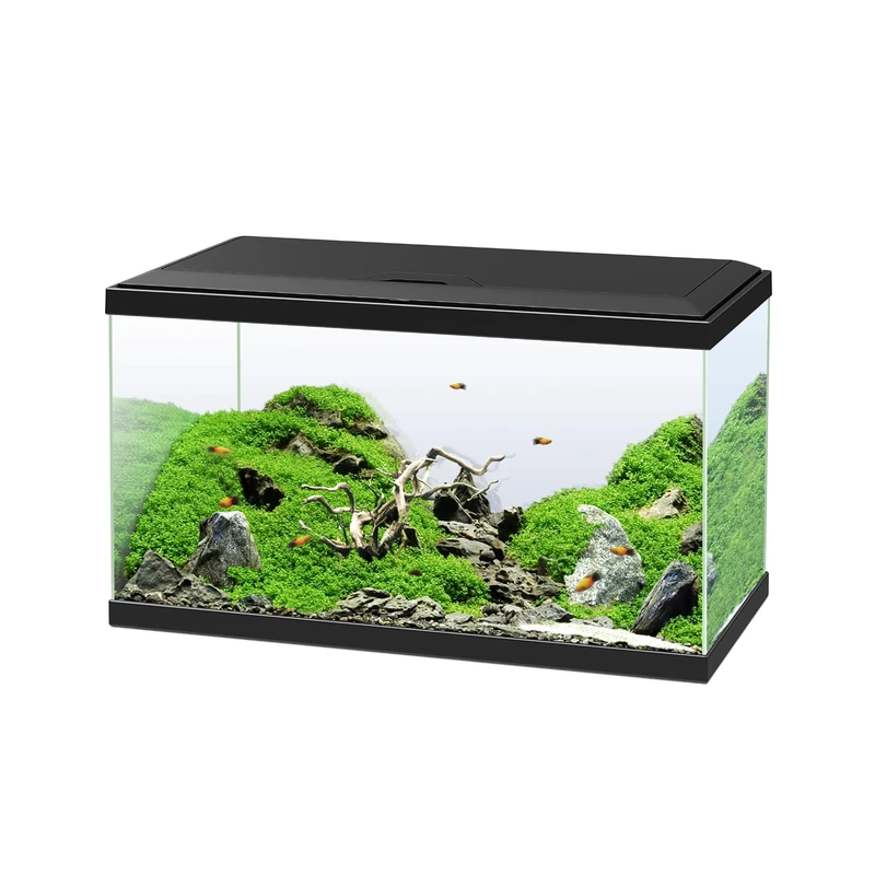 Ciano, Aquarium 60 Black, for Fish, Equipped with Filter, Consumables, LED and Heating, 58L, Reinforced Packaging for Web Sending - Image 1