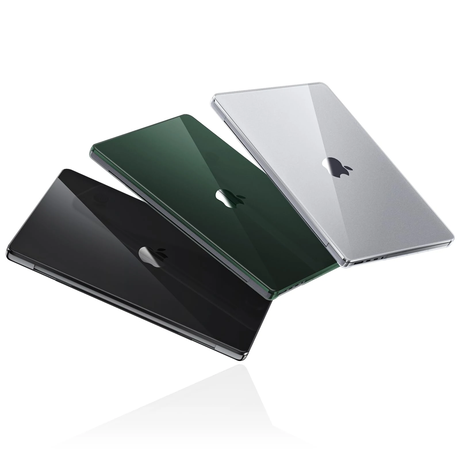 Soonjet for MacBook Pro 14 inch Case 2024-2021 M4 M3 M2 M1 Pro/Max [100% Clear, Refined Green] Protective Hard Shell Case Laptop Cover - Crystal Green