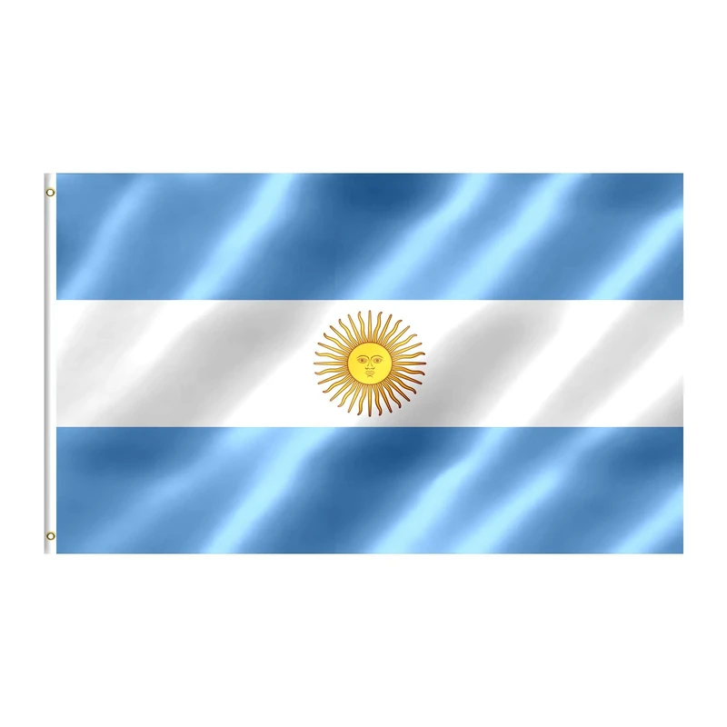 Argentina Flag 3x5 FT Argentina Flag With Brass Grommets Fade Proof For Outdoor Decor(Argentina)