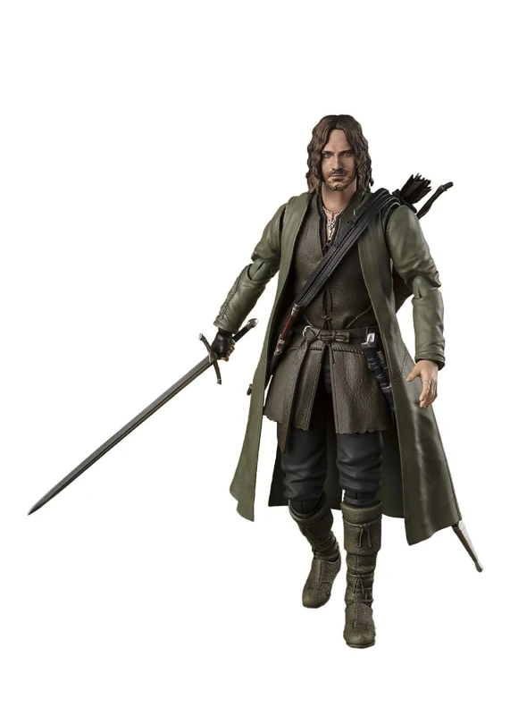 TAMASHII NATIONS S.H. Figuarts Aragorn (Lord of The Rings), Approx. 6.1 inches (155 mm), PVC, ABS & Fabric, Pre-Painted Action Figure