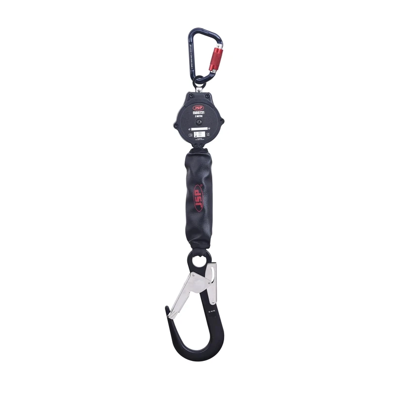 JSP 2m Lightweight Retractable Fall Limiter with Scaffold Hook