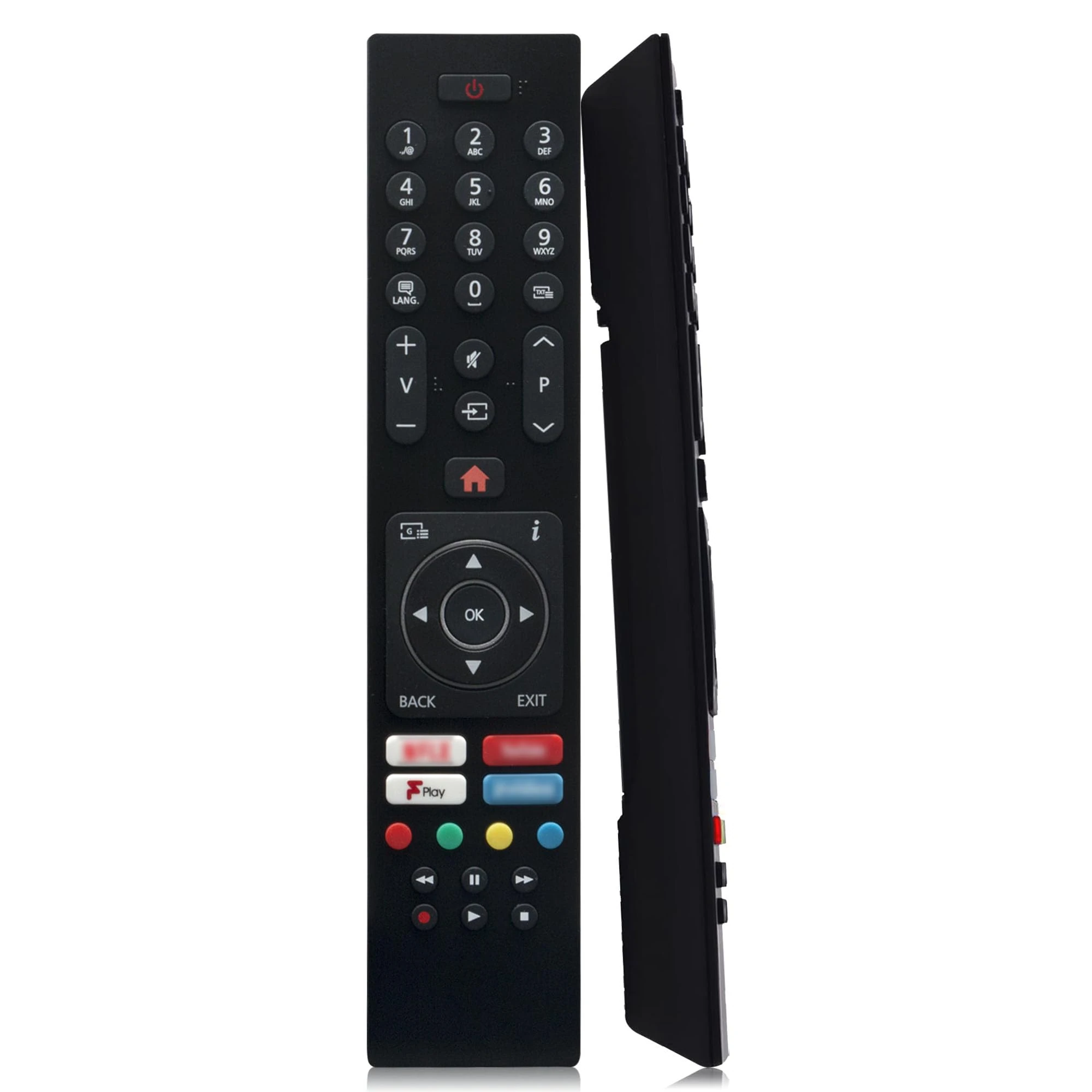 Universal TV Remote for Bush Luxor Polaroid Hitachi Digihome Finlux Logik Celcus Electriq Smart TVs, Replacement Universal Remote Control RC43137P with 4 Shortcut Buttons, No Setup Required