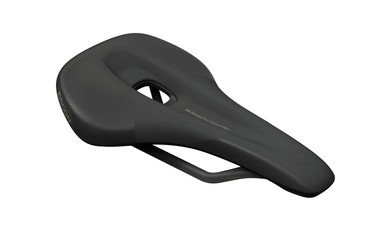 Ergon SR Allroad Pro Mens Bicycle Saddle, Carbon Shell and Rails, Black, Size Medium/Large