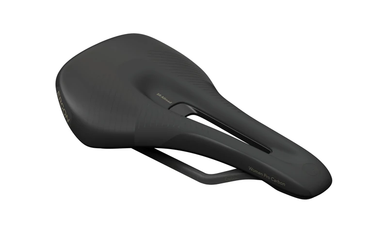 Ergon SR Allroad Pro Womens Bicycle Saddle, Carbon Shell and Rails, Black, Size Medium/Large
