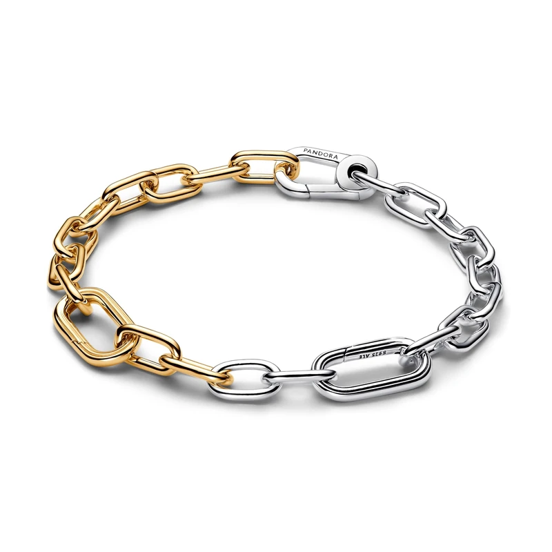 PANDORA ME 563689C00-1 14ct Gold-Plated Sterling Silver Cubic Zirconia Bracelet with Me Size 15 cm 15 cm Sterling Silver No Gemstone, 15cm, Sterling Silver, No Gemstone