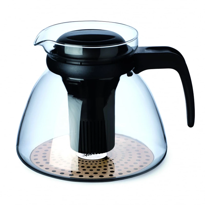 SIMAX Viola Glass Teapot for Induction Hob - Container 1.5 L - Integrated Filter - Diameter: 17 x 14.8 cm - Exclusive 3762/S/IND