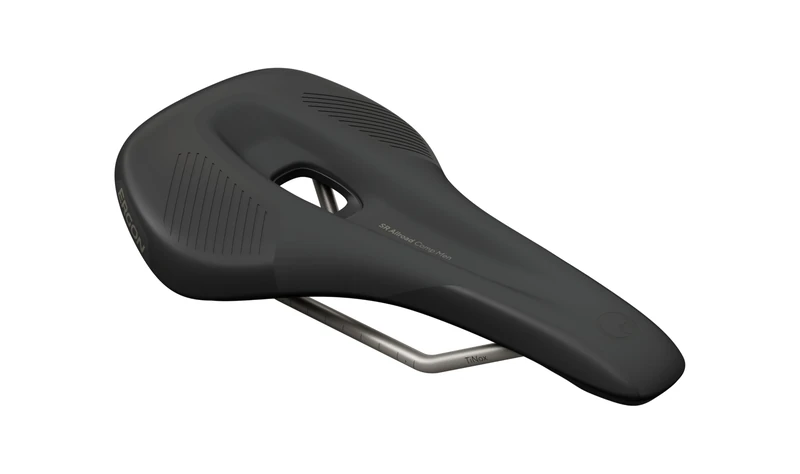 Ergon SR Allroad Comp Mens Bicycle Saddle, Nylon Shell and TiNox Rails, Black, Size Small/Medium