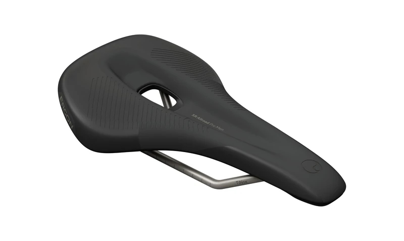 Ergon SR Allroad Pro Mens Bicycle Saddle, Carbon Shell and TiNox Rails, Black, Size Small/Medium