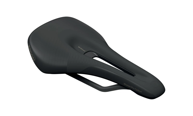 Ergon SR Allroad Pro Womens Bicycle Saddle, Carbon Shell and Rails, Black, Size Small/Medium