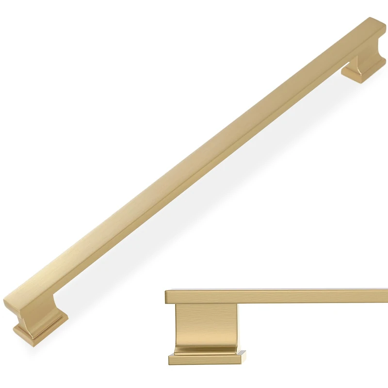 COTYKILEY 6 Pack 10 Inch(256mm) Champagne Bronze Cabinet Handles Gold Kitchen Cabinet Pulls Cabinet Door Handles Kitchen Cabinet Hardware