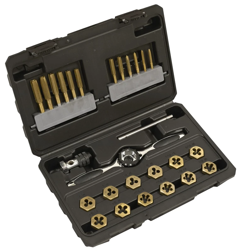 Sealey Premier SAE/Imperial Titanium Coated Hexagonal Tap & Die Set 26pc - AK3026IMP
