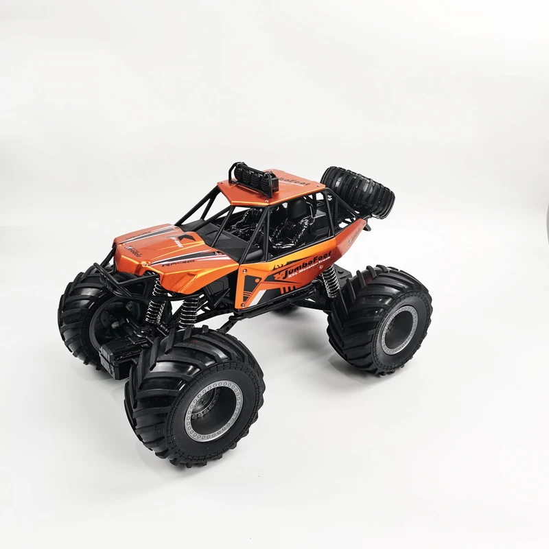 DF Models DF Jumbo Foot V2 Off-Roader 1:10 RTR (Length x Width x Height 430 x 280 x 260 mm, Weight 1400 g, from 6 Years, Vehicle Car, Toy Truck) 9945, Orange
