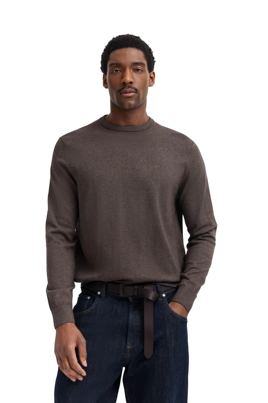 bugatti Men's 7400-85520d Pullover Sweater, 90-Brown, L