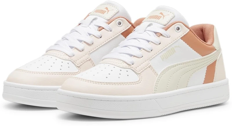 PUMA Caven 2.0 Block Jr Men's Trainers, White-Alpine Snow-Island Pink, 39 EU