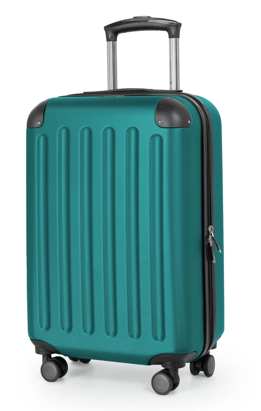 Hauptstadtkoffer - Spree - Lightweight Hand Luggage, 55 x 35 x 20 cm, for Any Airline Hard Shell Suitcase, Trolley, Trolley Suitcase, Travel Suitcase, 4 Double Wheels, 2.3 kg, 33 L, Aqua Green, Aqua