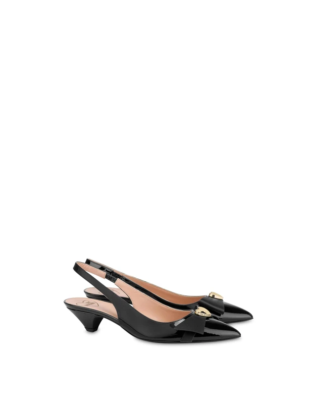 Love Moschino Women's Ja10363g1nih0000 Oxford Flat, Black, 6 UK