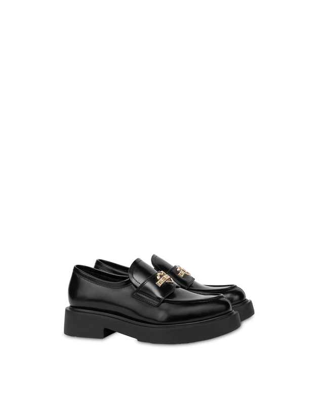 Love Moschino JA10404G1NJD0000, Women's Lace-Up Shoes, Black, EU 39 - UK 6, Black, 7 UK