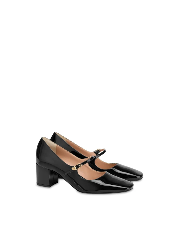 Love Moschino Women's Ja10385g1nih0000 Oxford Flat, Black, 6 UK