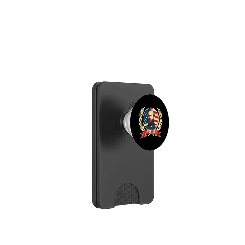 President James Abraham Garfield PopSockets PopWallet for MagSafe