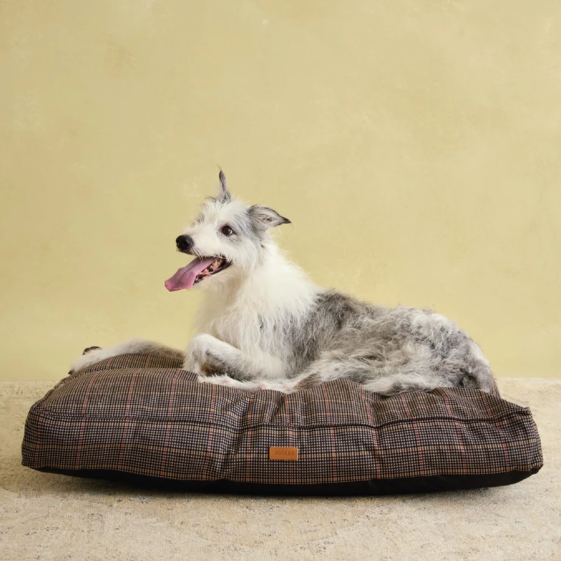 Rosewood x Joules Henson Check Mattress for Dogs, Large Dog Bed, Thickly Padded, Non-Slip Base, Washable, Luxury Pet Bed for Large Dogs