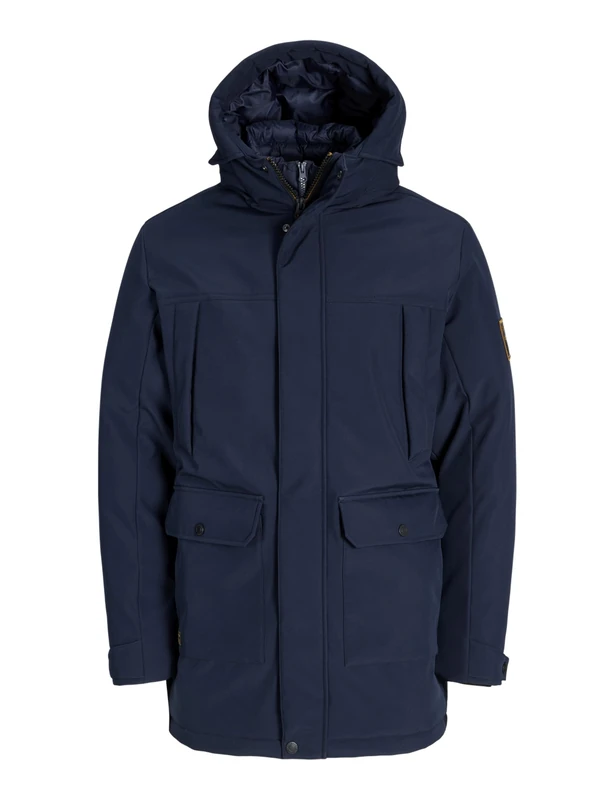 JACK & JONES Men's Jjfinn Softshell Parka Pls, Sky Captain, 3X_l