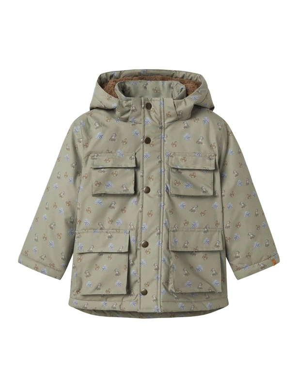 Lil' atelier mini Boy's Nmmlasnow05 JKT AOP Fo Lil, Overland Trek, Numeric_104