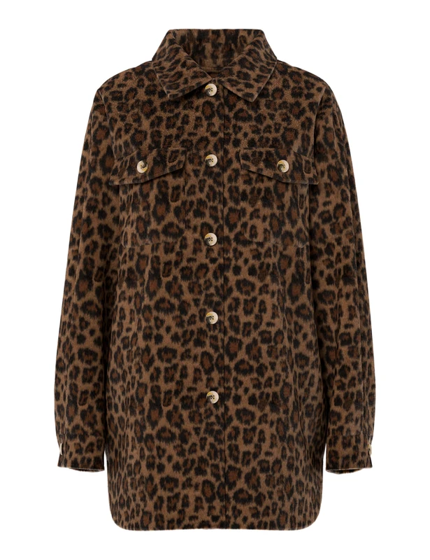 PIECES Pcsaga Leo Shacket Noos, Black, x_l