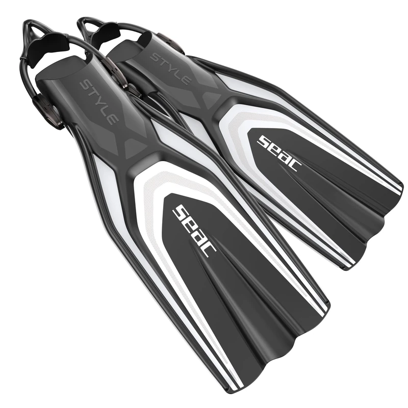 SEAC Style S, Scuba Diving Fins with Sling Strap for Professional and Recreational Use