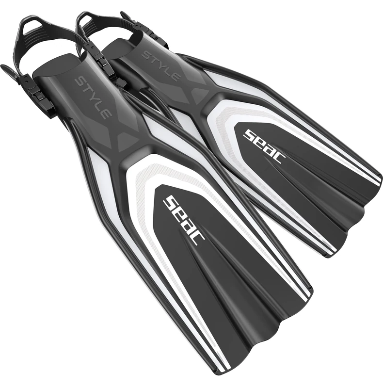SEAC Style, Scuba Diving Fins for Professional and Recreational Use