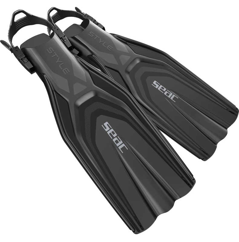 SEAC Style, Scuba Diving Fins for Professional and Recreational Use