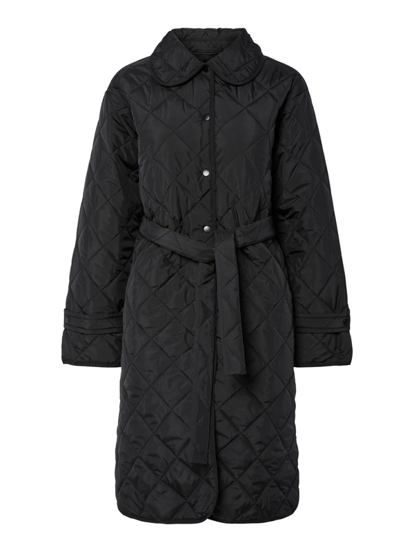 PIECES Pcemily Long Quilted Jacket Noos BC, black, XS