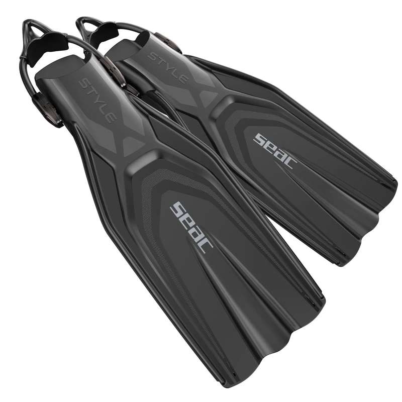 SEAC Style S, Scuba Diving Fins with Sling Strap for Professional and Recreational Use