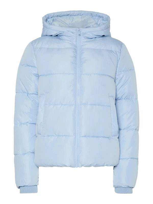 PIECES Pcbee New Short Puffer Jacket Noos BC, Cashmere Blue, M