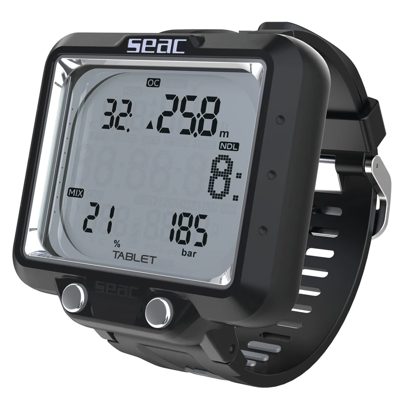 SEAC Tablet, Dive Computer with Built-in Bluetooth, Handles up to 3 Blends Gas Mixes, With A Large Display, Wireless Connection with up to 3 Transmitters