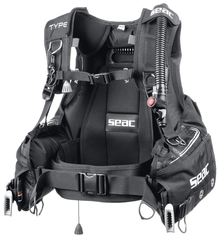 SEAC Type, BCD for Scuba Diving Ergonomic and Hydrodynamic
