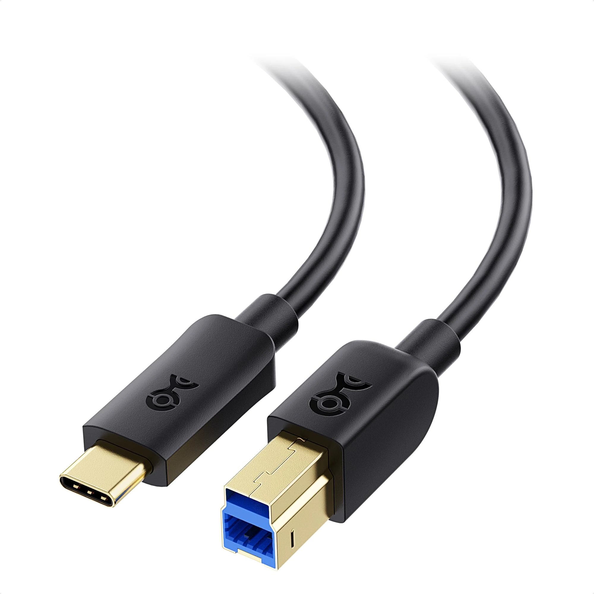 Cable Matters USB C to USB B Cable 0.3m, USB B to USB C Cable in Black