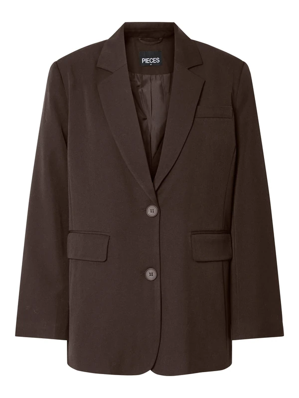PIECES Pckamil LS Loose Blazer Noos Bc, Hot Fudge, S - Image 1