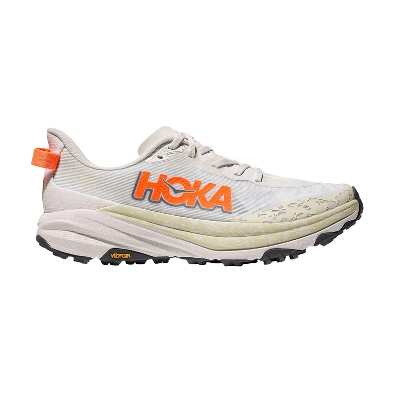 Hoka ONE ONE Speedgoat 6 White/NEON Tangerine 9 UK