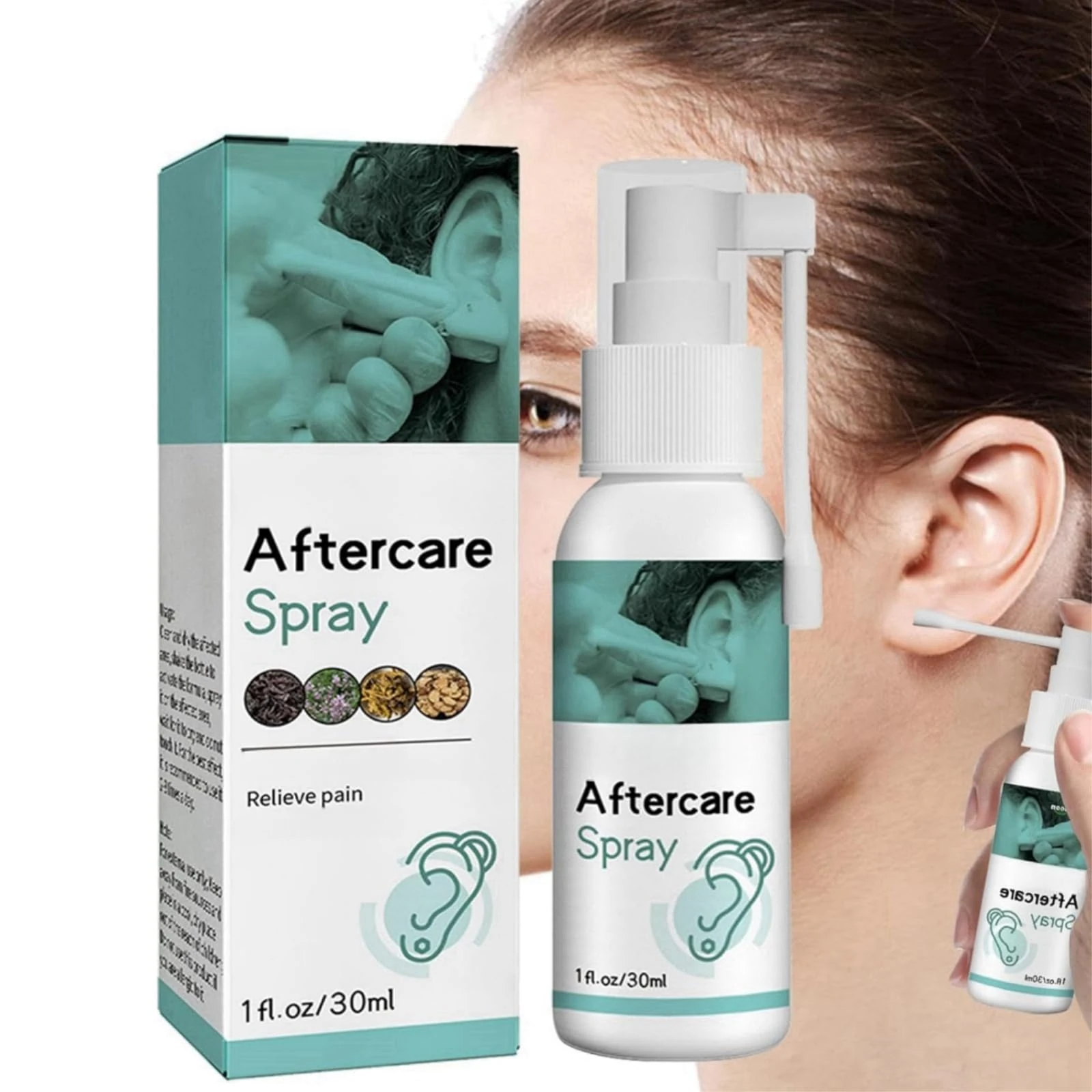Aftercare Spray,Saline Spray,Sterile Saline Spray,Saline Solution Spray,Cleaning Aftercare Fluid For Ear,Aftercare Fluid Cleaner,Soothing Mist,Suitable For Ears, Nose, Tongue, Navel,Ear Care Mist