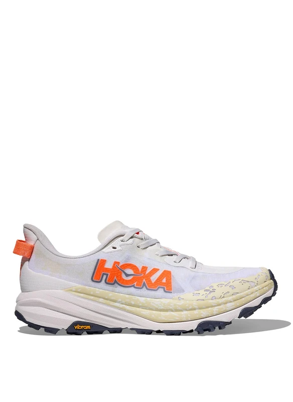 Hoka ONE ONE Speedgoat 6 White/NEON Tangerine 8 UK - Image 1